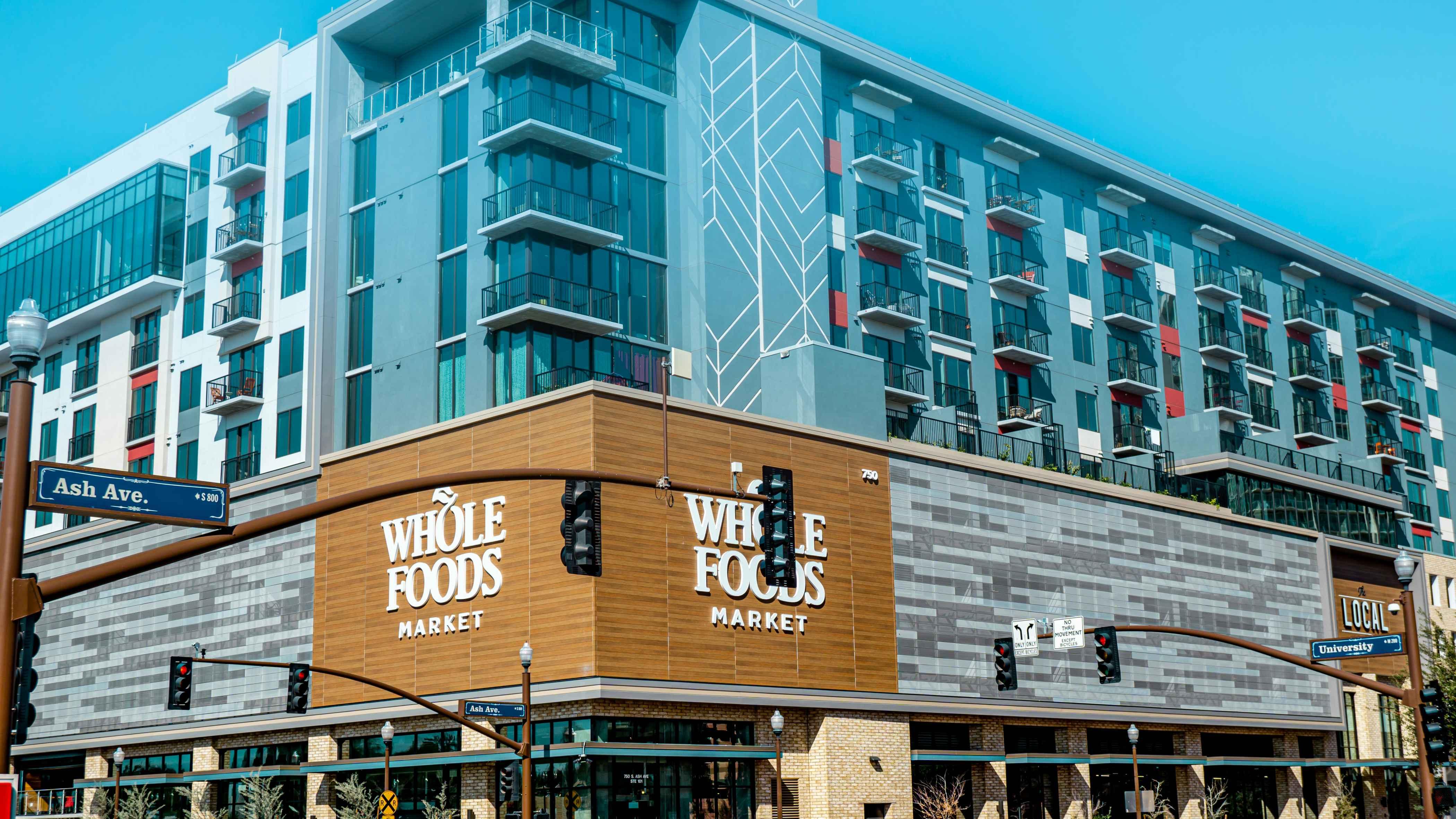 A Whole Foods store front is pictured in Arizona.