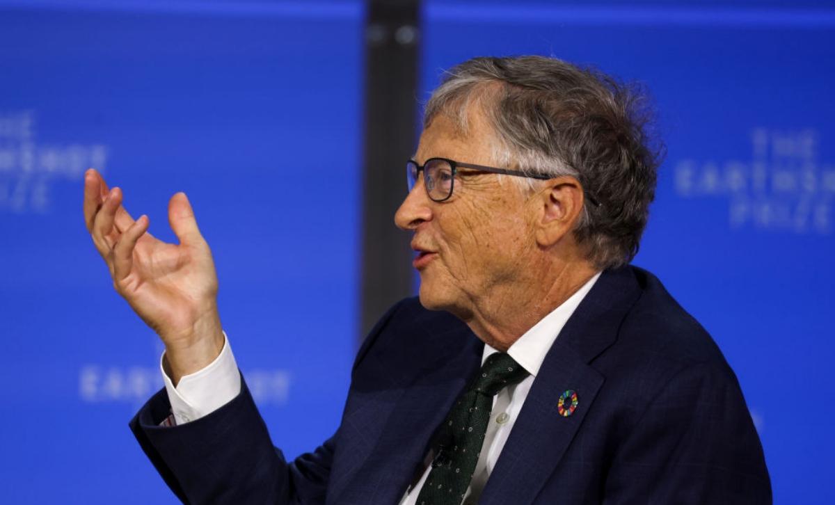 Bill Gates speaking at an event