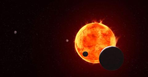 Artist's concept of TRAPPIST-1 and its 4 most closely orbiting planets, all of which have been observed by James Webb Space Telescope. (Image Source: NASA, ESA, CSA, STScI, Joseph Olmsted (STScI))