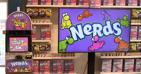 A display of Nerds candy in a store