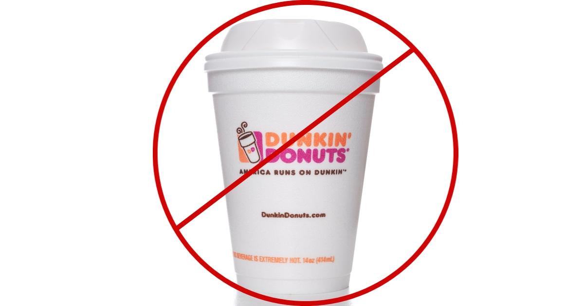 Dunkin' Donuts Is Switching From Foam to Paper Cups for the