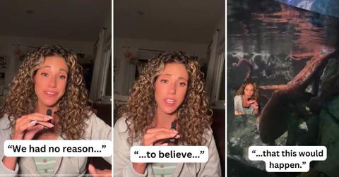 Mom shares how a Giant Pacific Octopus latched onto her 6-year-old boy's arm and gave him bruises (Cover Image Source: TikTok | @britneytaryn)