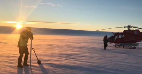 Dr Ben Galton-Fenzi (pictured) estimates Antarctica’s ice shelves (Cover Image Source: Paul Winberry)