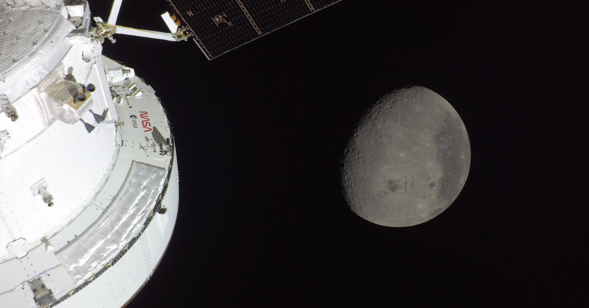 The moon as seen from Artemis II