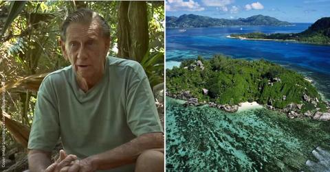 (L) Brendon Grimshaw, British man who transformed Moyenne island (Cover Image Source: YouTube | @WanderingEyeFilms) | (R) An aerial view of Moyenne island (Representative Cover Image Source: Getty Images | Martin Barraud)