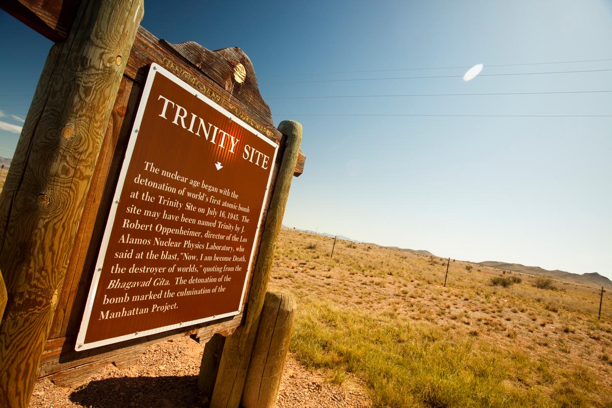 Sign for the Trinity Site