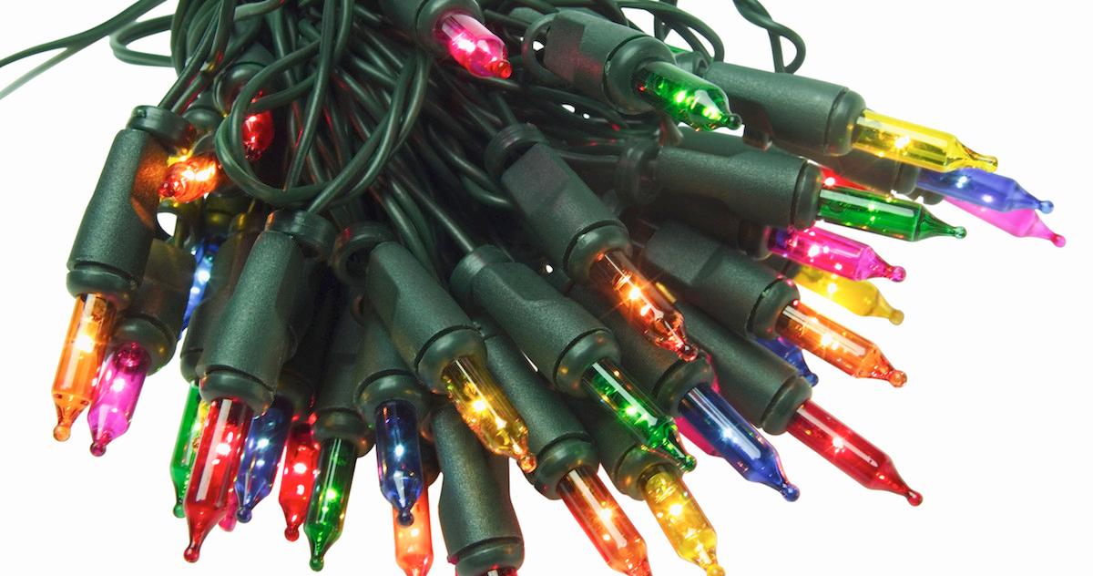 how to recycle christmas lights