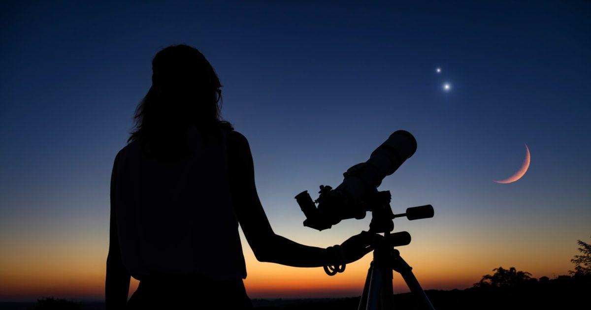 Woman looking at night sky with a telescope (Representative Cover Image Source: Getty Images | m-gucci)