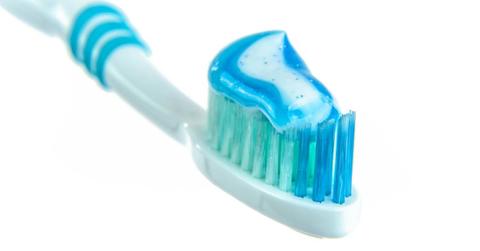 Blue and white toothpaste on brush. (Representative Cover Image Source: Pexels | AS Photography)