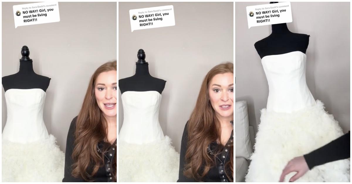 Ashley Cano posts photos and answers questions about her rare Vera Wang wedding dress find.