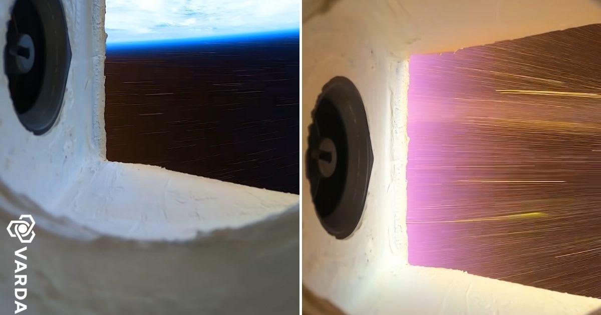 Screenshots of plasma in space. (Cover Image Source: YouTube | Varda Space Industries)