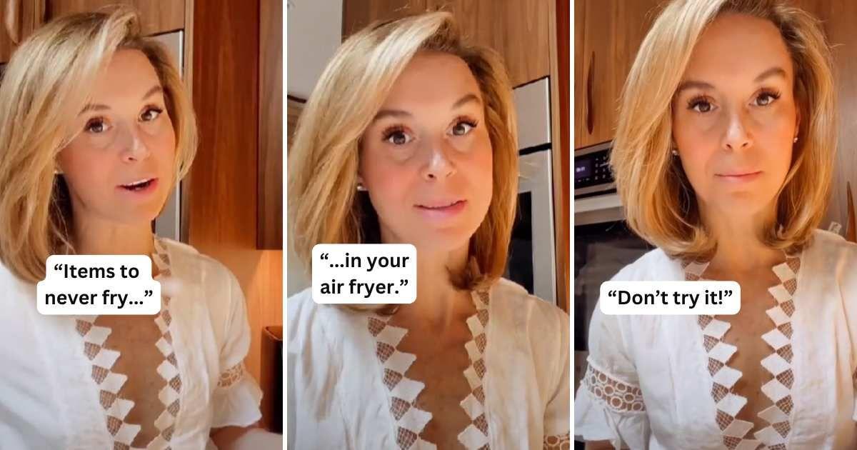 Kitchen expert reveals food items that should not be cooked in an air fryer. (Cover Image Source: TikTok | @itsnicolejaques)