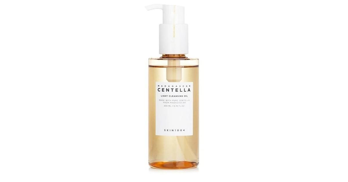 Korean skincare cleansing oil in bottle