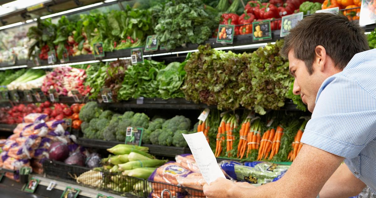 Shopping for vegetables