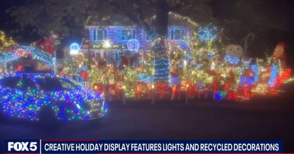 Andrew Reid's Christmas display named "Misfit Island" brightens up the street. (Cover Image Source: YouTube | @fox5ny)