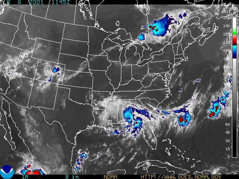 Weather patterns across U.S.