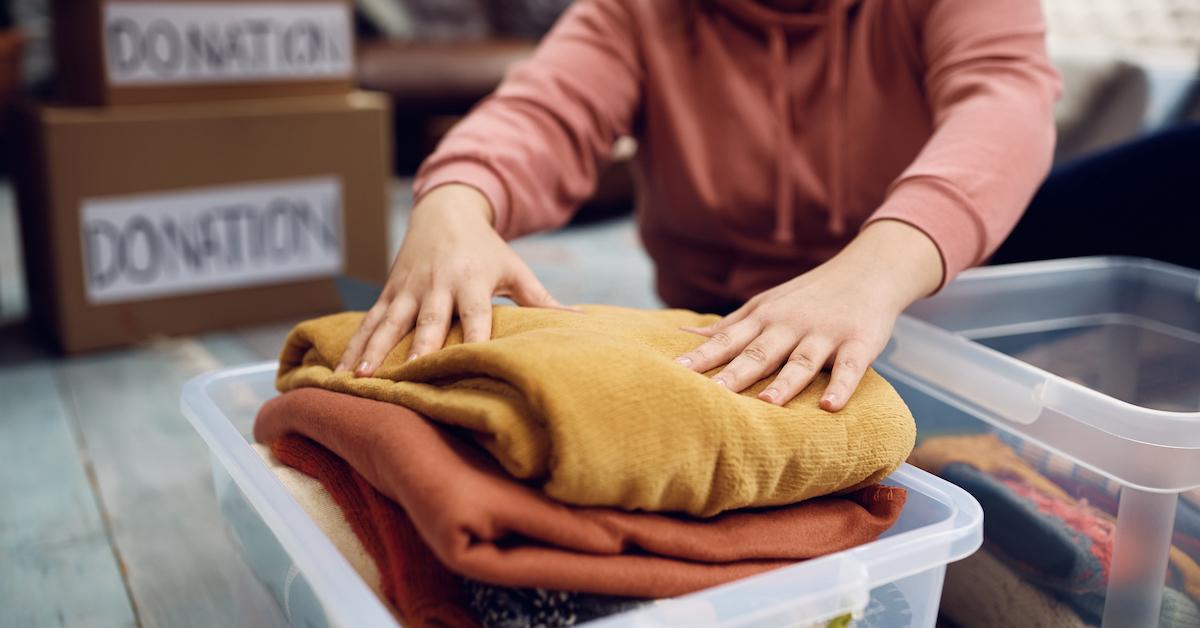 THE TAKE BACK BAG Step 1: Order a Take Back Bag. Step 2: Fill it up with  your old clothing. - We accept all textiles, including socks, u