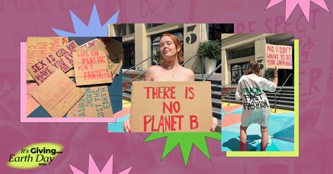 Activists protest Shein and fast fashion on Earth Day 2024