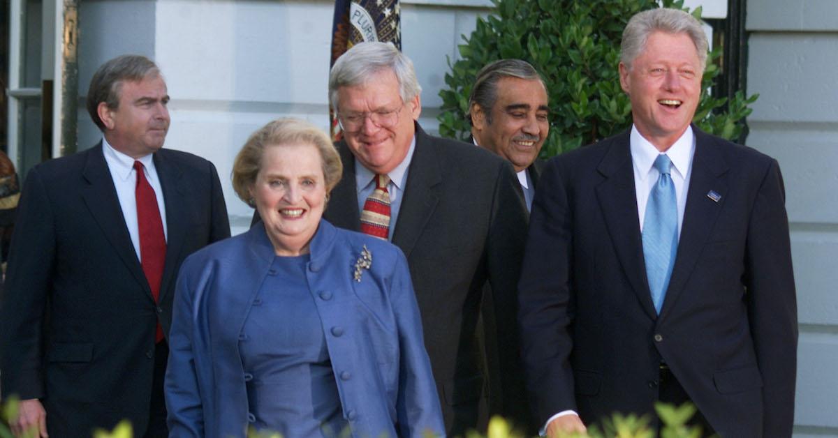 Madeleine Albright and Bill Clinton