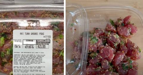 Costco's ahi tuna poke is pictured.
