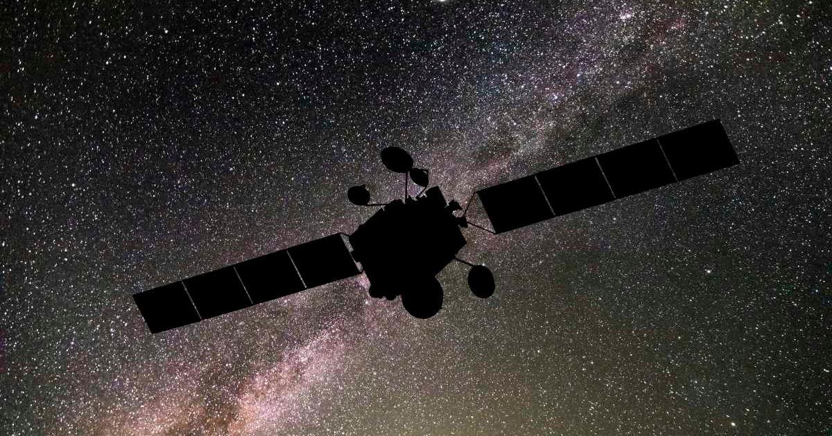 Communications satellite against the background of the starry sky. (Representative Cover Image Source: Getty Images | Anton Petrus)