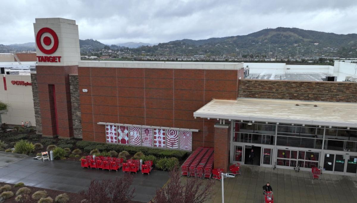 Target store exterior with mountain background