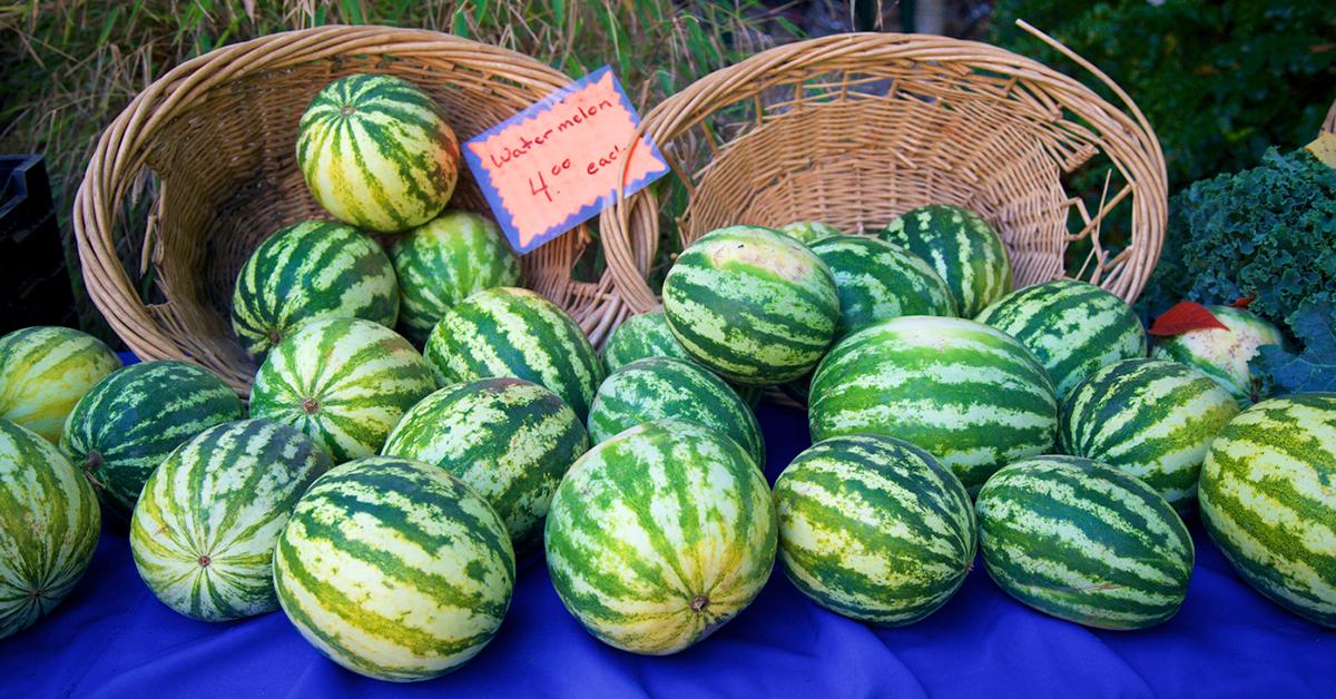 faded ripe watermelon