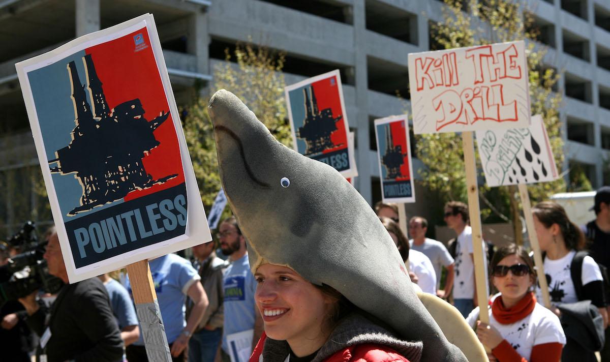 Protest against offshore drilling