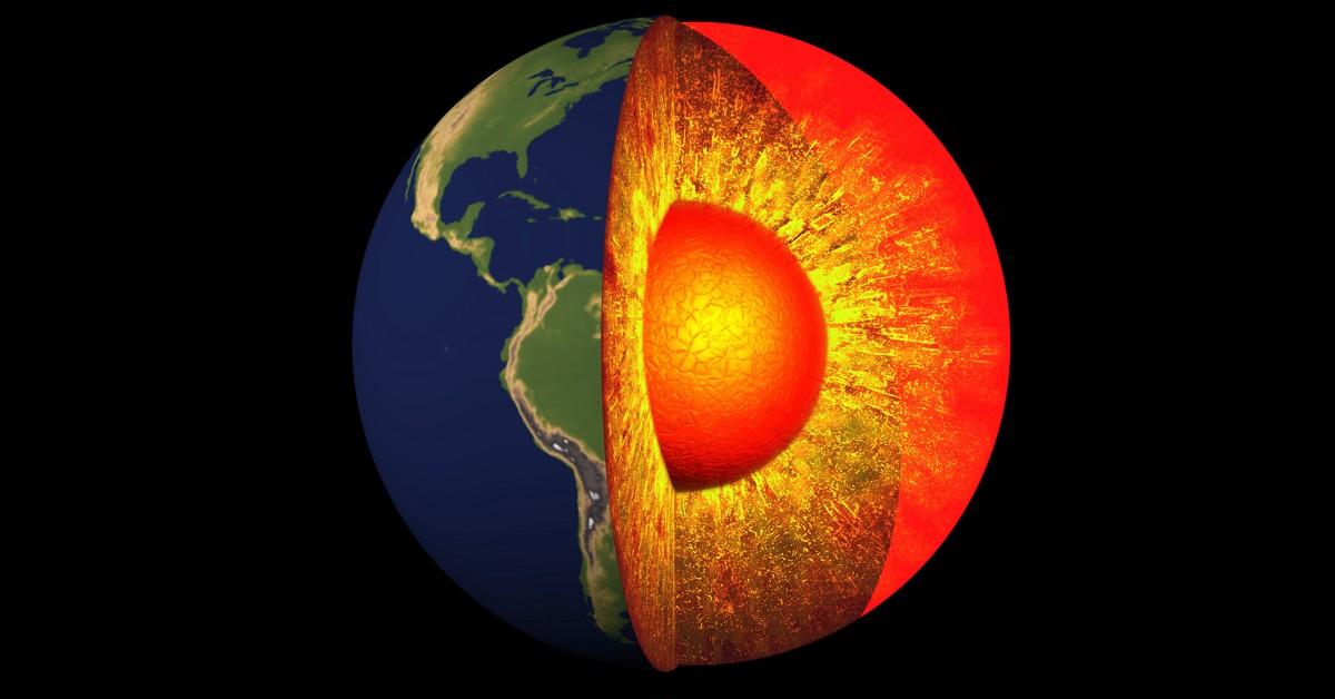 Earth core cooling