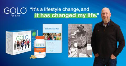 GOLO promotion featuring happy customer.