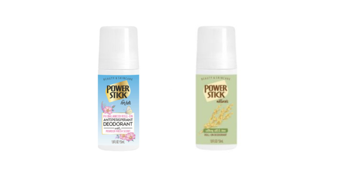 Power Stick roll on deodorants