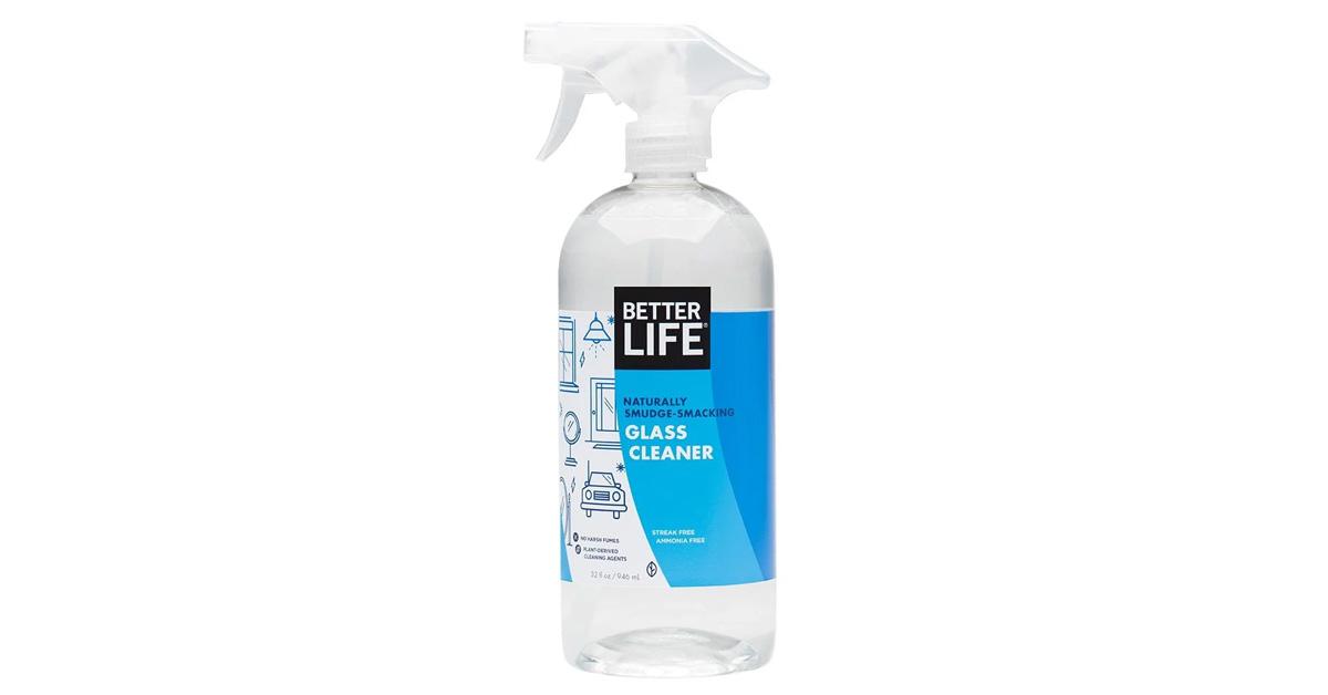 bottle of glass cleaner