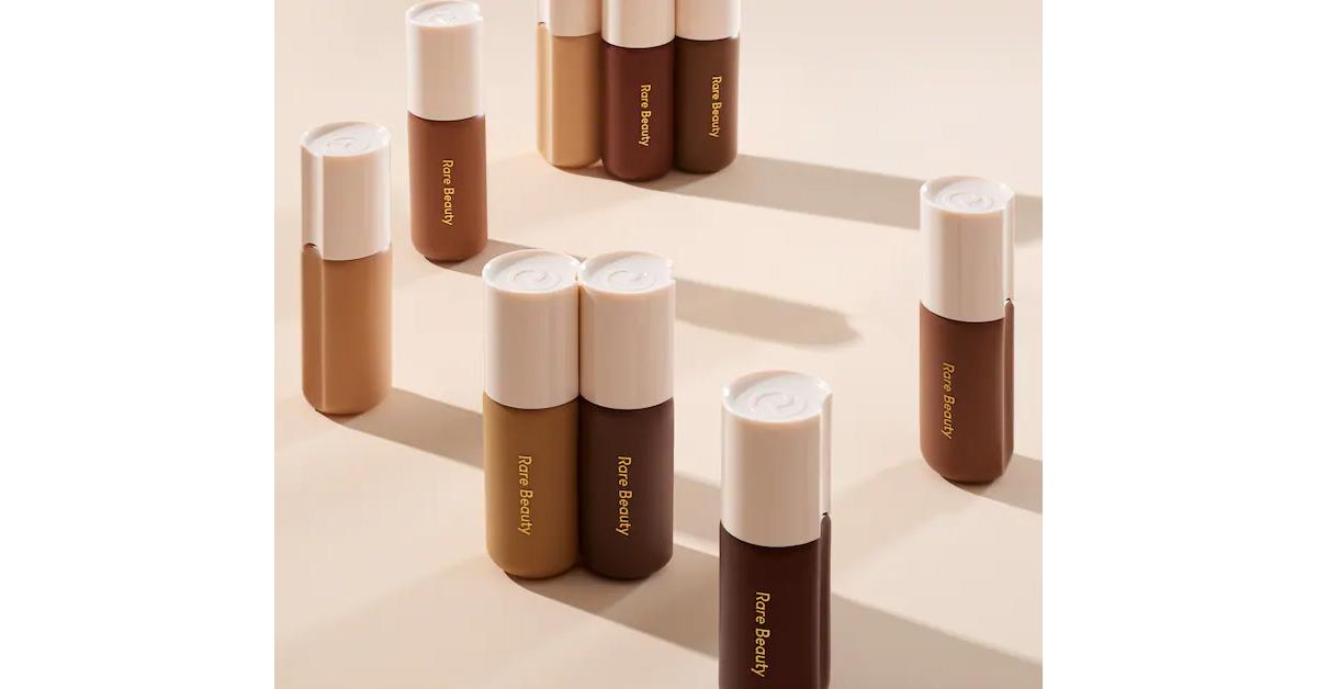 bottles of tinted moisturizer in various shades