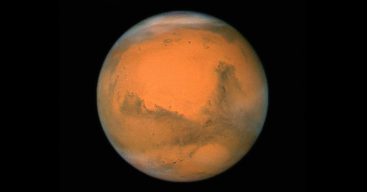 NASA's Hubble Space Telescope took this close-up of the red planet Mars when it was just 55 million miles away