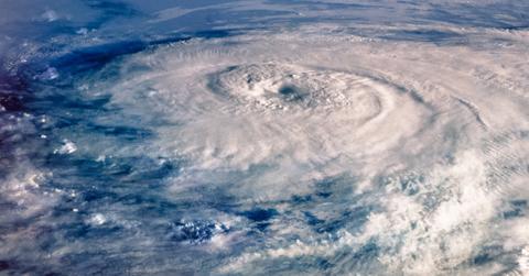 Arial photo of a hurricane via NASA satellite