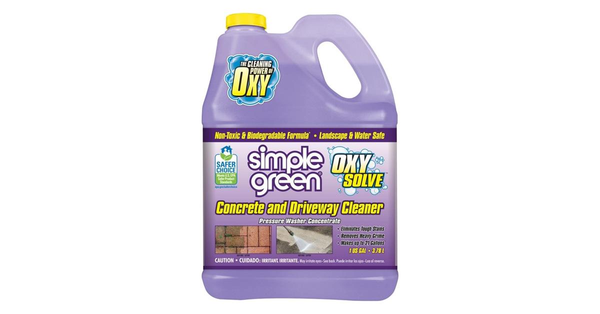 Purple concrete cleaner