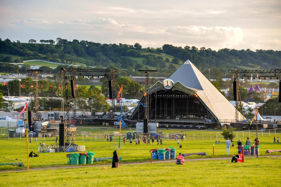 The Pyramid Stage at Glastonbury Festival in 2015. 