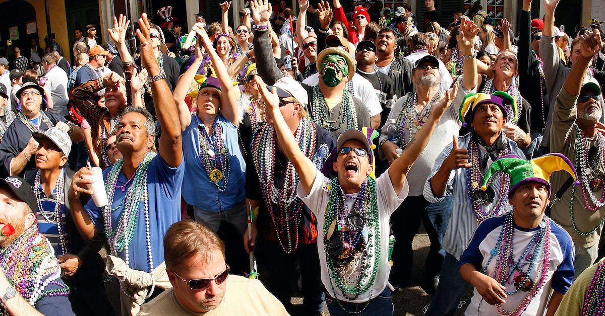 Flashing for Mardi Gras Beads