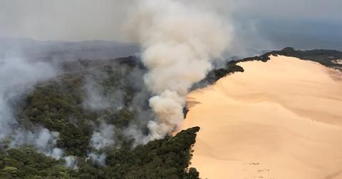 australia fraser island fire