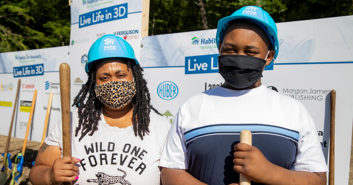 Habitat for Humanity 3D-Printing House for April Stringfield