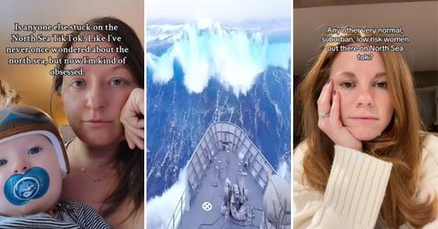 Three screenshots from videos on #northseatok.