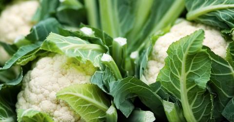 Heads of cauliflower.