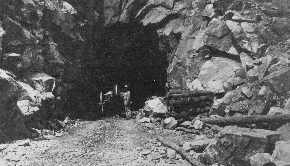 A Central Pacific Railroad Summit Tunnel on Donner Pass.