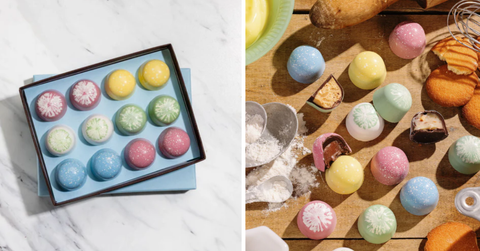 Stock photos of the colorful chocolate items included in the recall