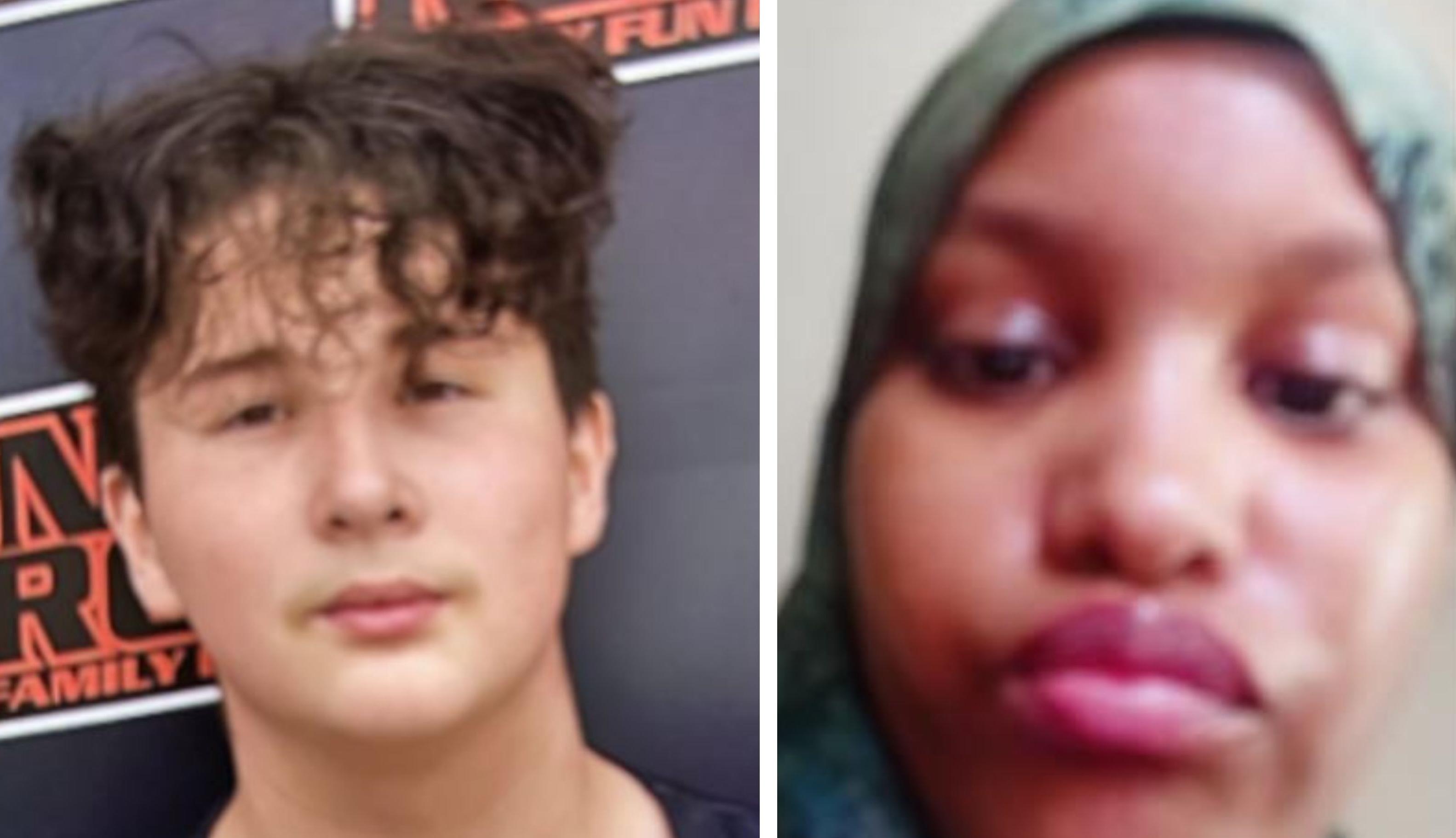 Missing Persons reports are pictured for Adrian Spies (left) and Ruweyda Yusuf (right).