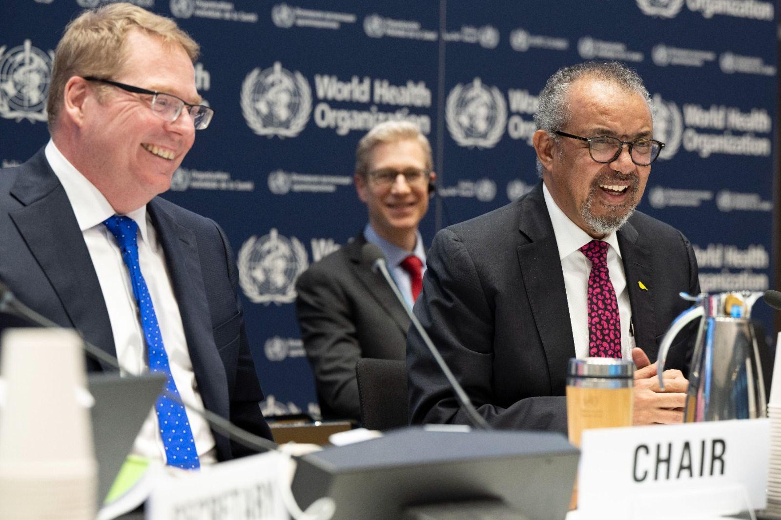 Tedros Adhanom Ghebreyesus (Director-General of the World Health Organization) is pictured at the WHO Executive Board on Feb. 7.