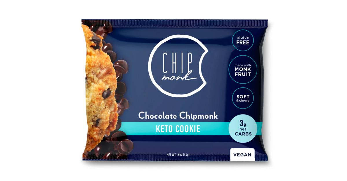 Chocolate chip keto cookies by Chip Monk