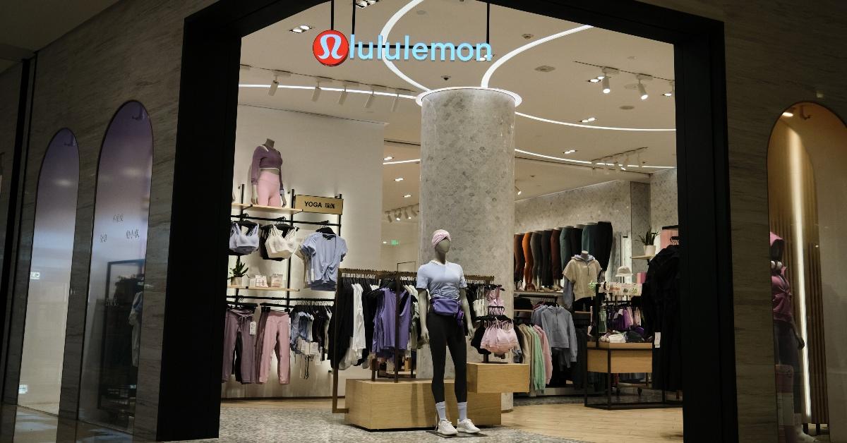 Lululemon storefront in Canada.