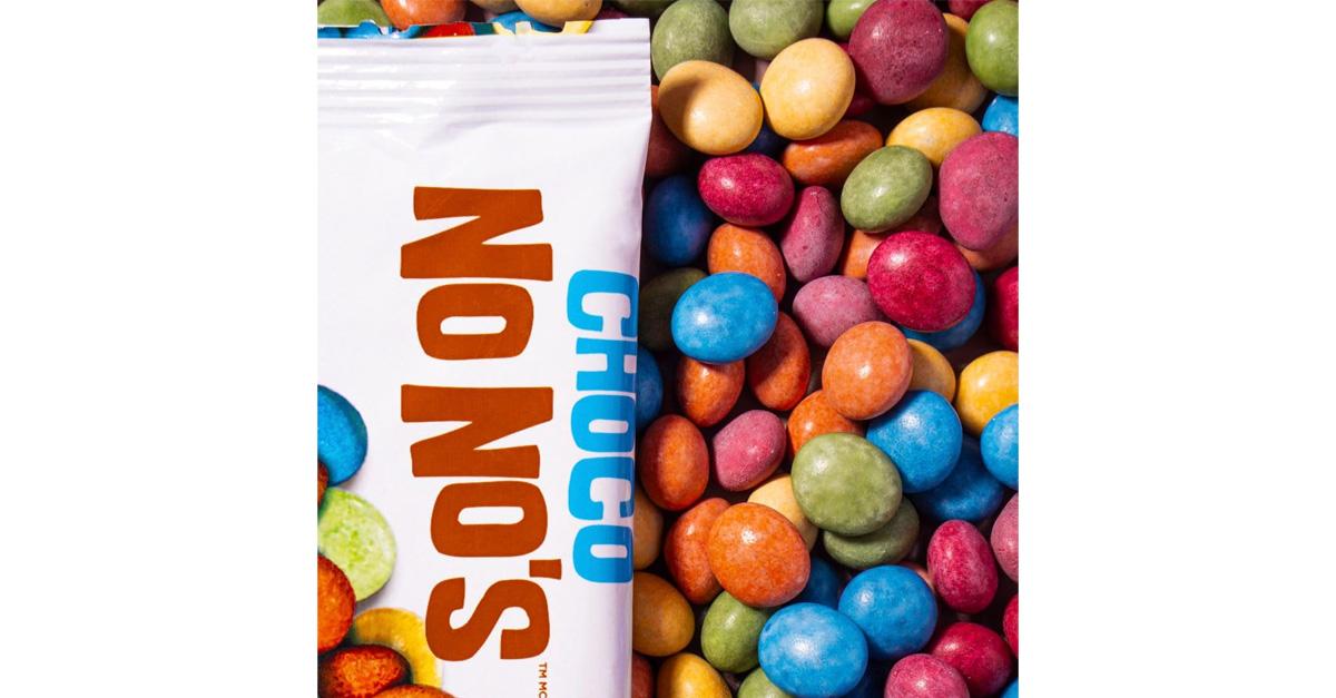 Package of vegan m&m's by Choco NoNo