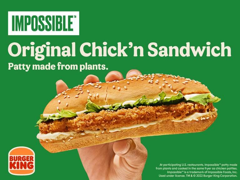 Burger King Vegan Chicken Sandwich Has First Trial in USA